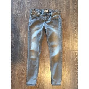 Free People grey wash skinny jeans